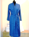 Pique Fine Cotton Waffle Lightweight Kimono Bathrobe