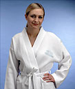 Extra-Large White Waffle Kimono Bathrobe